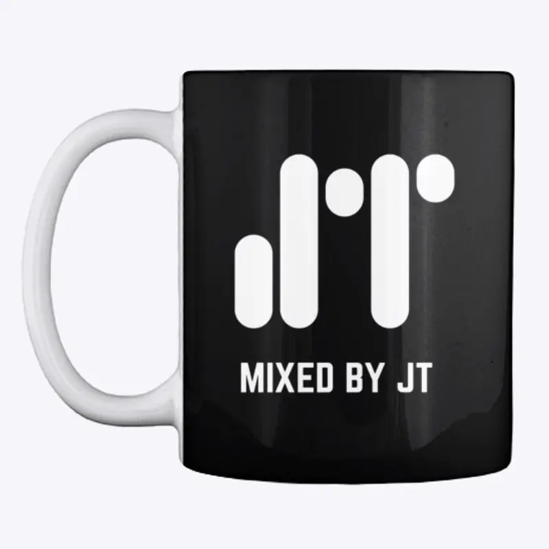 "MIXED BY JT" LOGO MUG